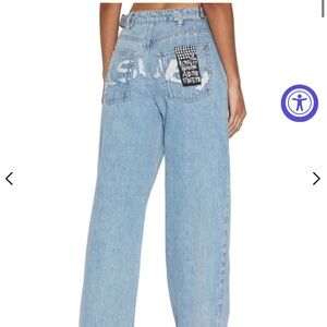 Ksubi low rider torn up jeans